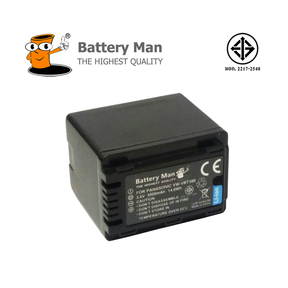 แบตเตอรี่ กล้อง Panasonic VW-VBT380 แบตเตอรี่ กล้อง Panasonic VW-VBT380